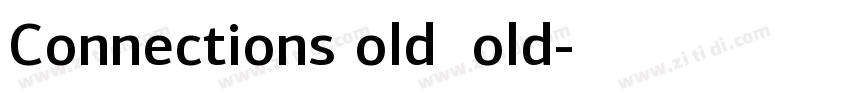 ConnectionsBold Bold字体转换